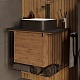 Grossman Мебель для ванной Винтаж 70 GR-4042BW веллингтон/металл черный – фотография-14